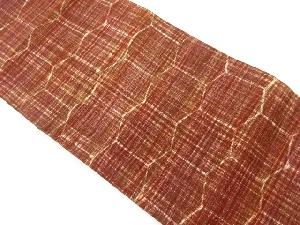 縮緬地亀甲模様名古屋帯